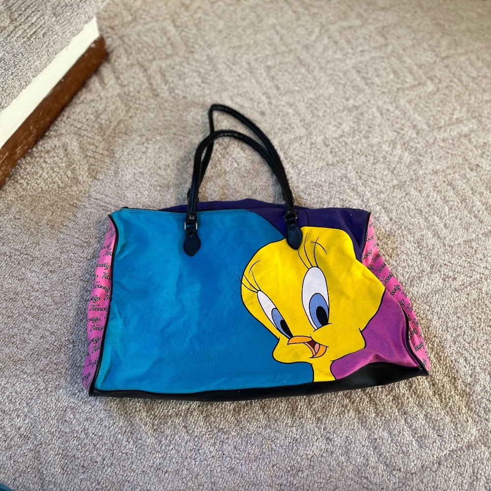 VINTAGE Tweety Bird duffel bag 1990s